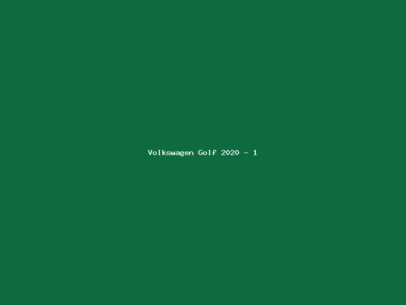 Volkswagen Golf 2020